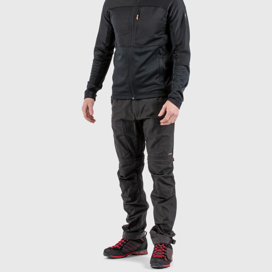Hot New - Fjällräven Dark Grey-Black Abisko Lite Trekking Zip-Off M Reg