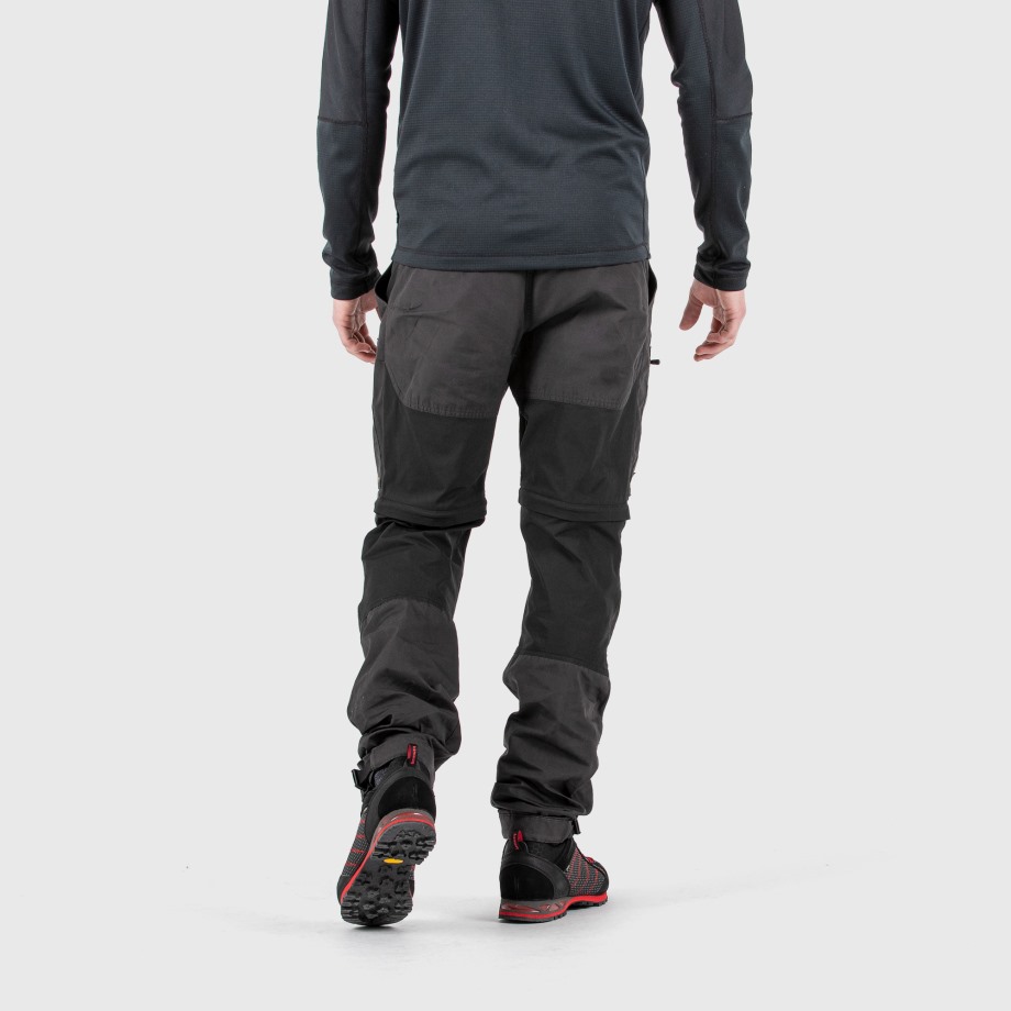 Hot New - Fjällräven Dark Grey-Black Abisko Lite Trekking Zip-Off M Reg