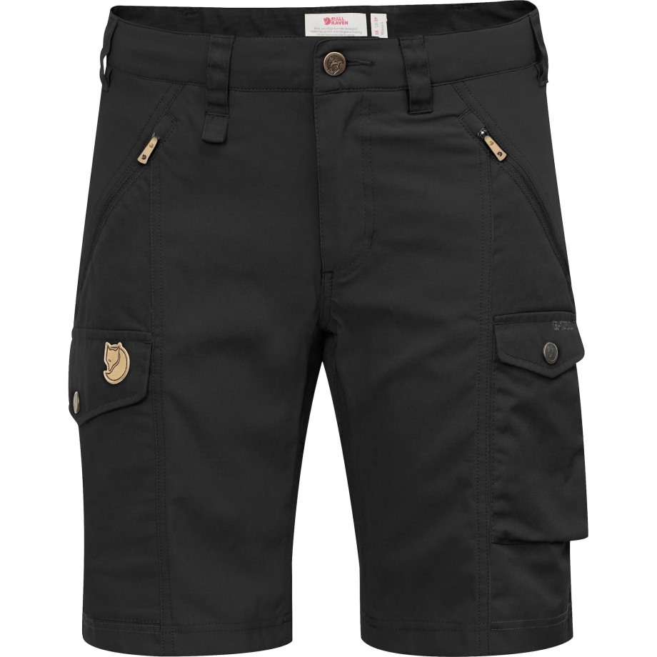 Nikka Shorts Curved W Black Hot New - Fjällräven