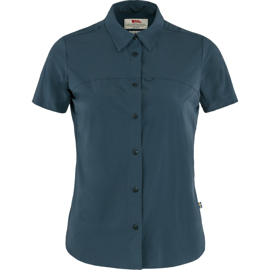 Navy High Coast Lite Shirt Ss W Hot New - Fjällräven