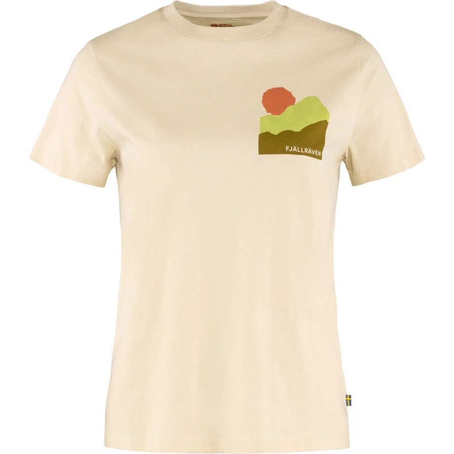 Chalk White Nature T-Shirt W Hot New - Fjällräven