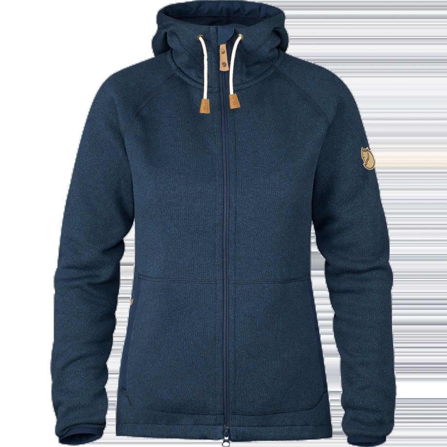 Hot New - Fjällräven Navy Övik Fleece Hoodie W