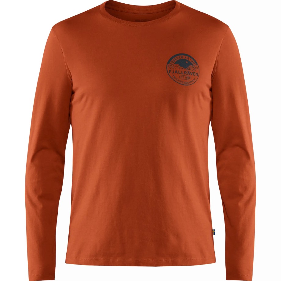 Forever Nature Badge Ls M Hot New - Fjällräven Autumn Leaf