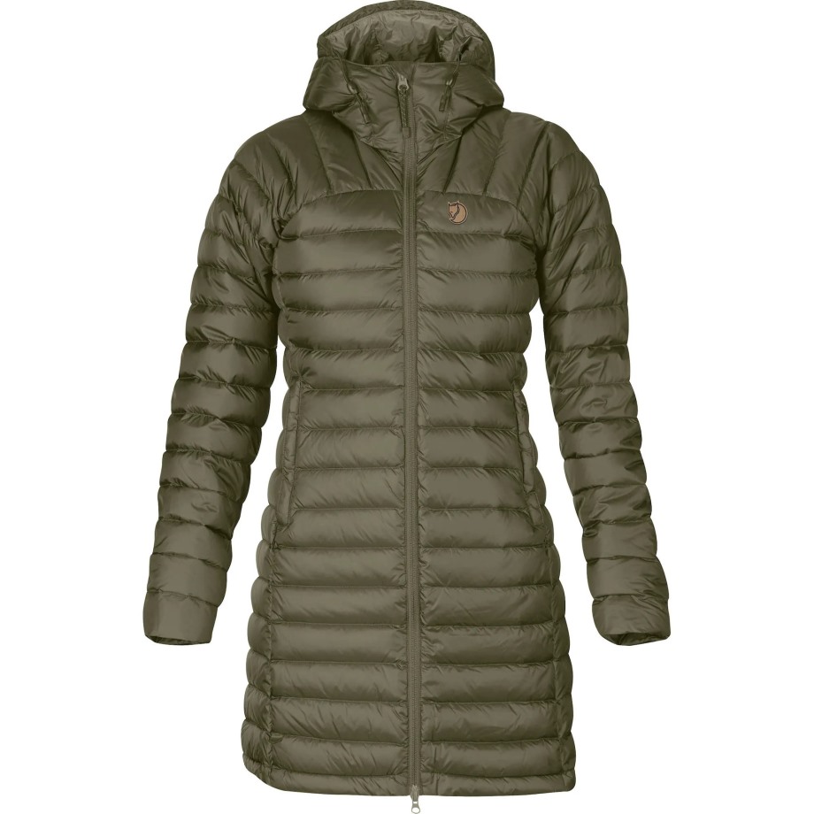 Snow Flake Parka W Laurel Green Hot New - Fjällräven