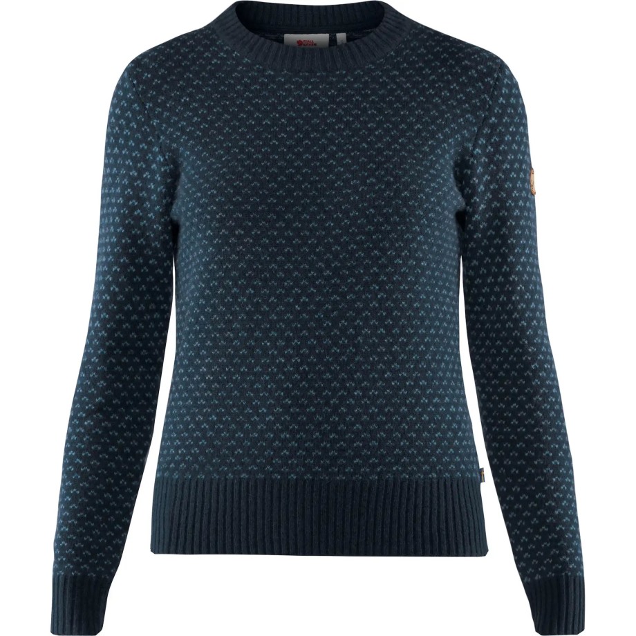 Hot New - Fjällräven Dark Navy Övik Nordic Sweater W