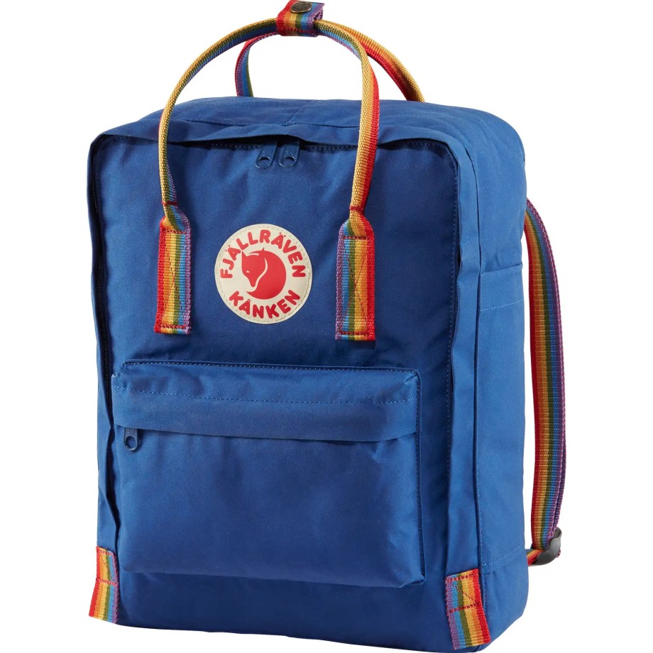 Hot New - Fjällräven Kånken Rainbow Deep Blue-Rainbow Pattern