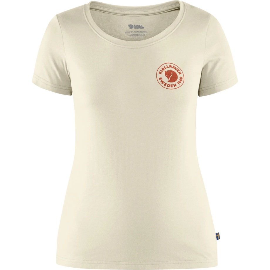 1960 Logo T-Shirt W Chalk White Hot New - Fjällräven
