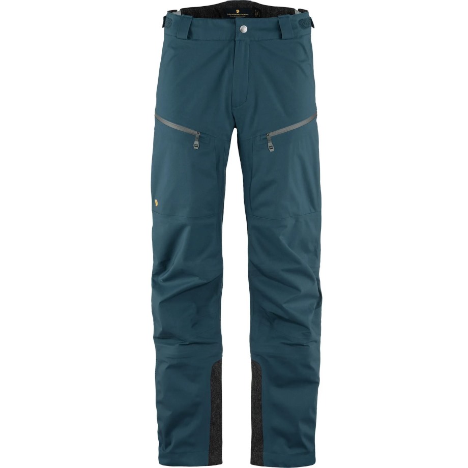 Mountain Blue Bergtagen Eco-Shell Trousers M Hot New - Fjällräven
