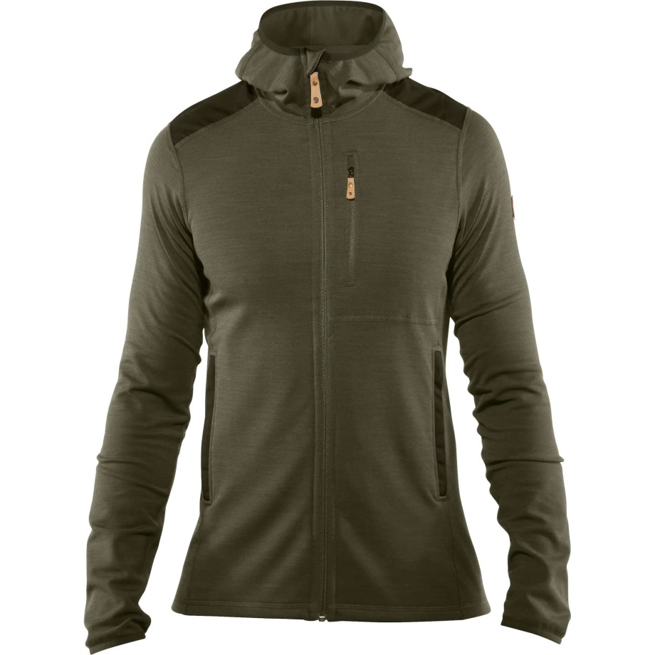 Laurel Green-Deep Forest Keb Fleece Hoodie M Hot New - Fjällräven