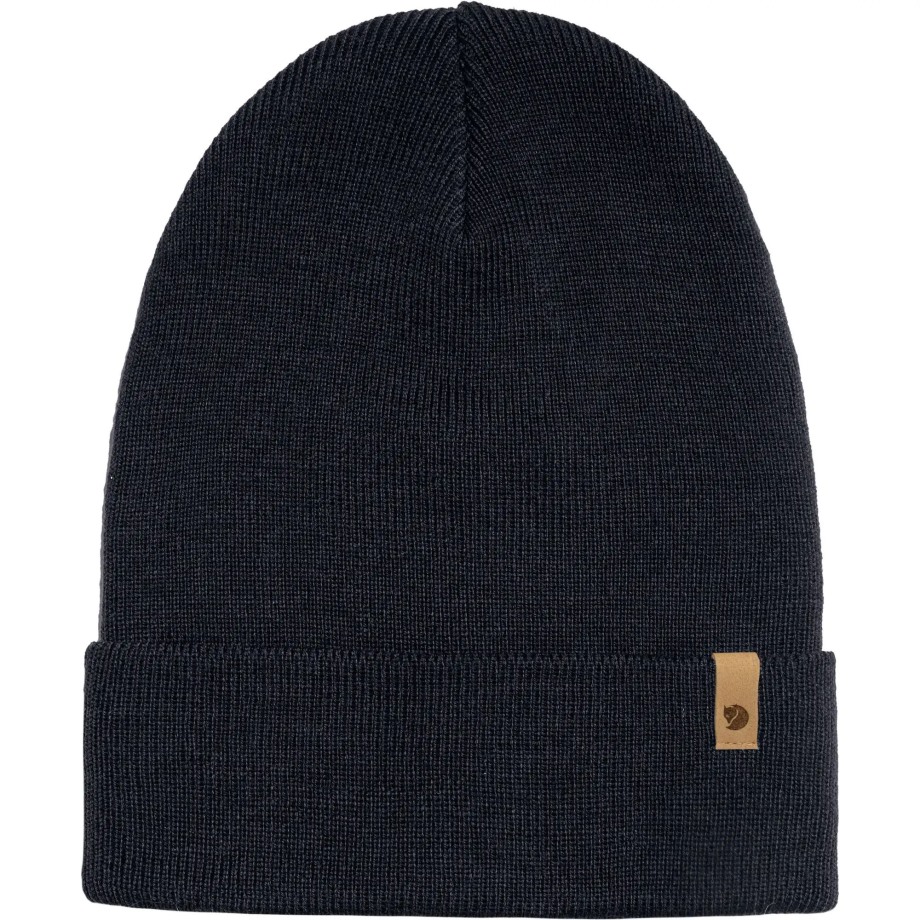 Dark Navy Classic Knit Hat Hot New - Fjällräven