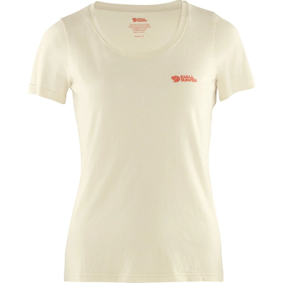 Chalk White Logo T-Shirt W Hot New - Fjällräven