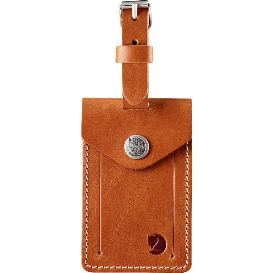 Leather Luggage Tag Leather Cognac Hot New - Fjällräven