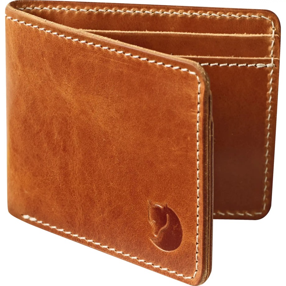 Hot New - Fjällräven Övik Wallet Leather Cognac