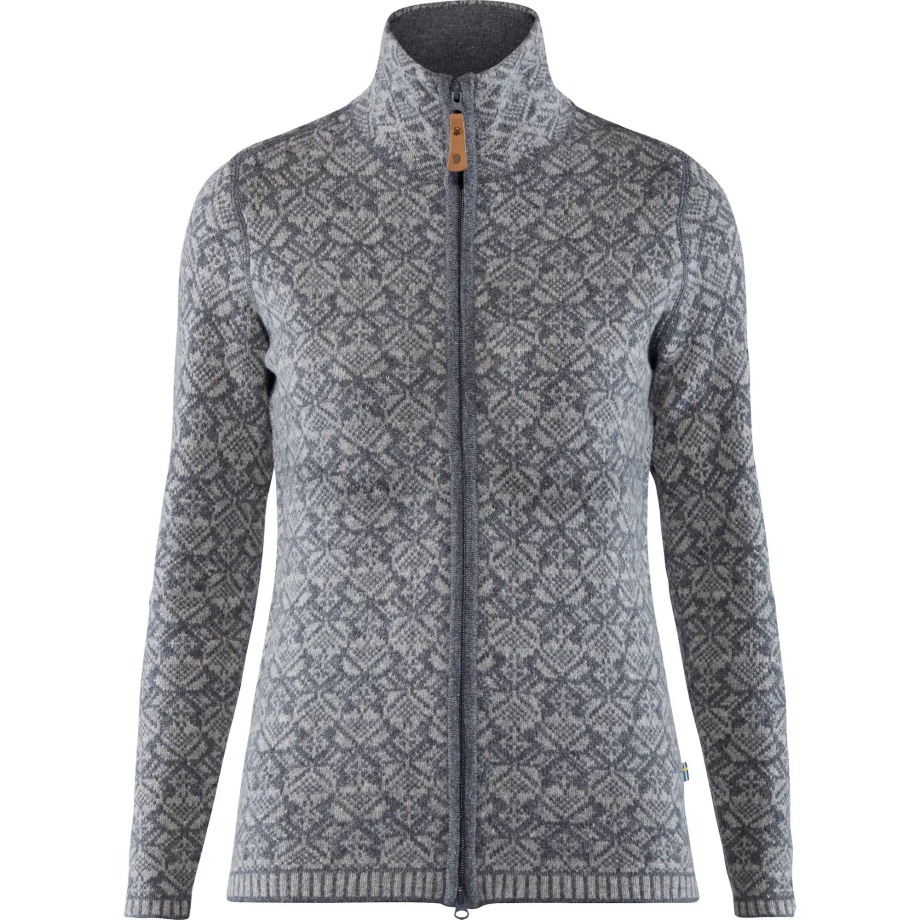 Snow Cardigan W Hot New - Fjällräven Grey