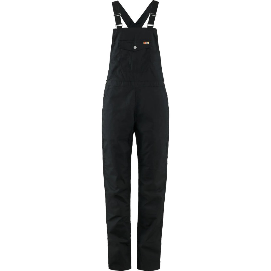Black Vardag Dungaree Trousers W Hot New - Fjällräven