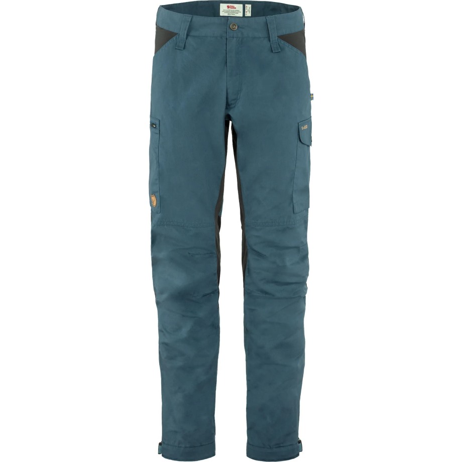 Kaipak Trousers M Long Uncle Blue-Dark Grey Hot New - Fjällräven