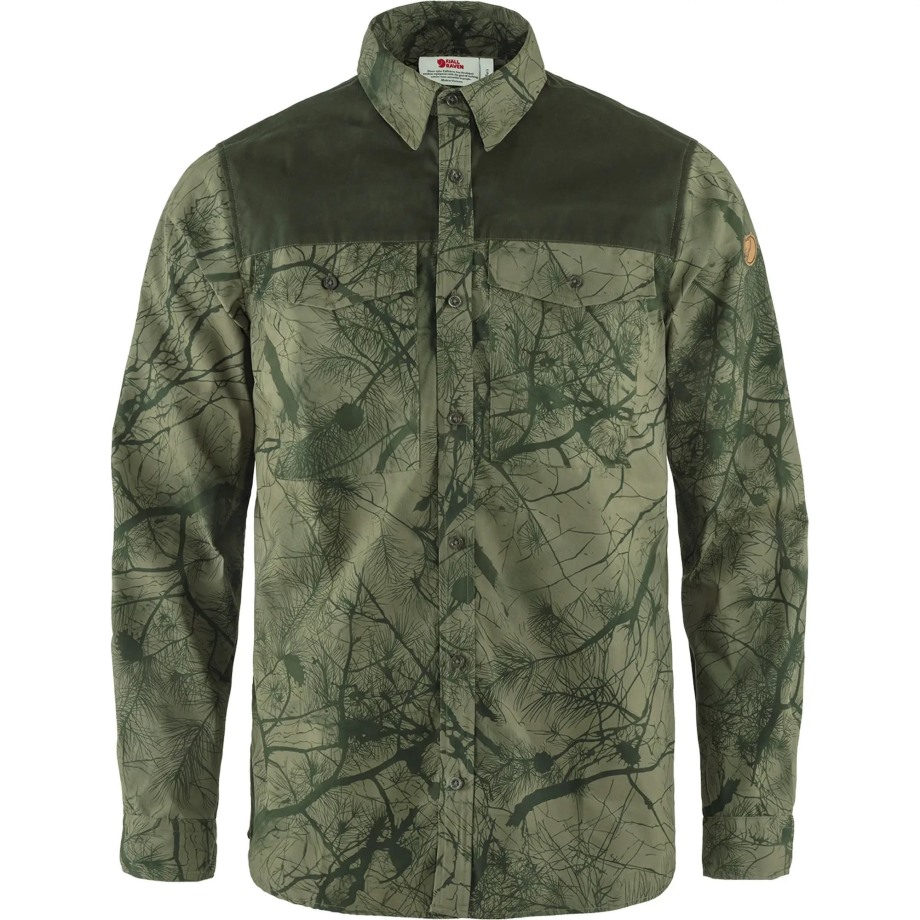 Hot New - Fjällräven Green Camo-Deep Forest Värmland G-1000 Shirt M