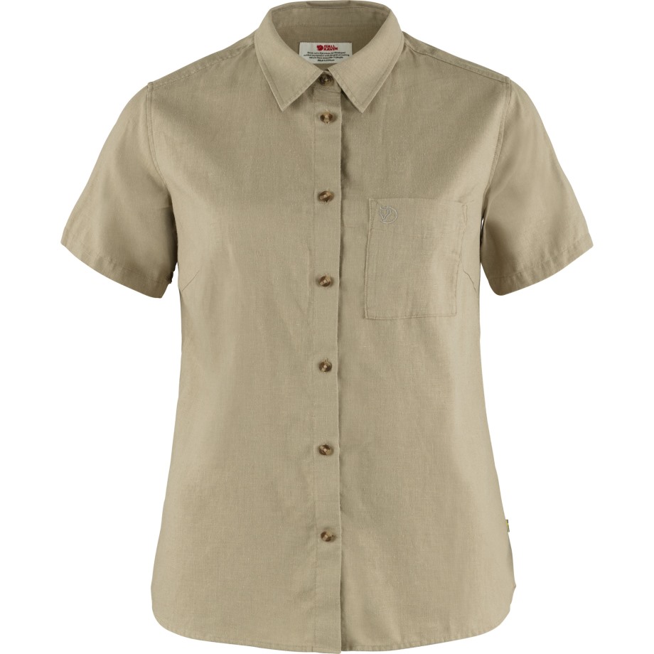 Hot New - Fjällräven Sand Stone Övik Travel Shirt Ss W