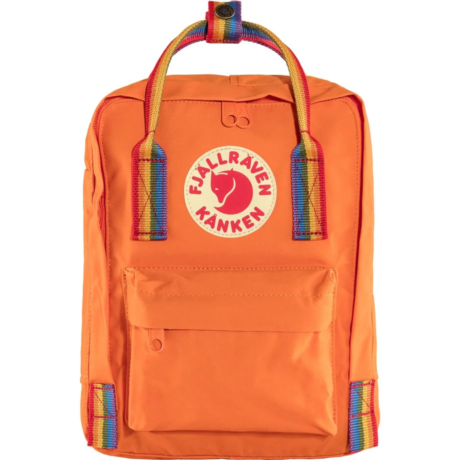 Kånken Rainbow Mini Hot New - Fjällräven Burnt Orange-Rainbow Pattern
