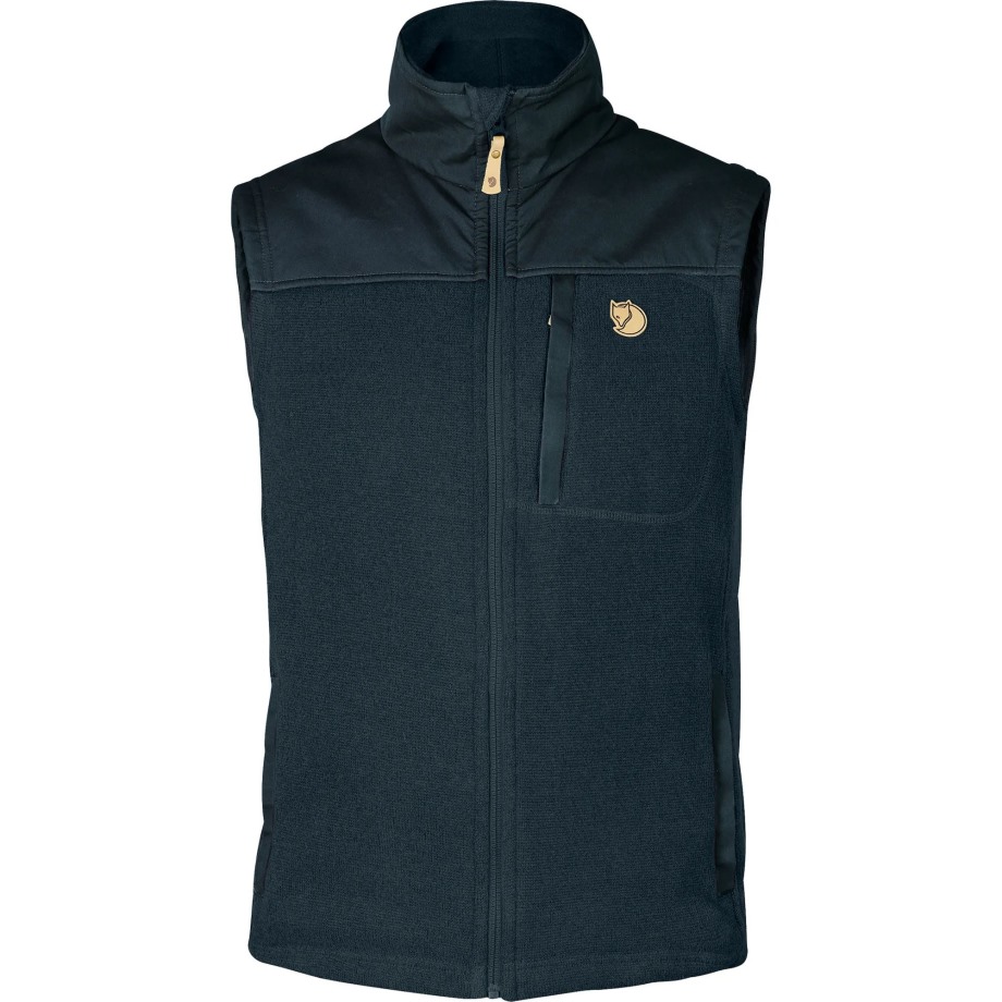 Buck Fleece Vest M Hot New - Fjällräven Dark Navy