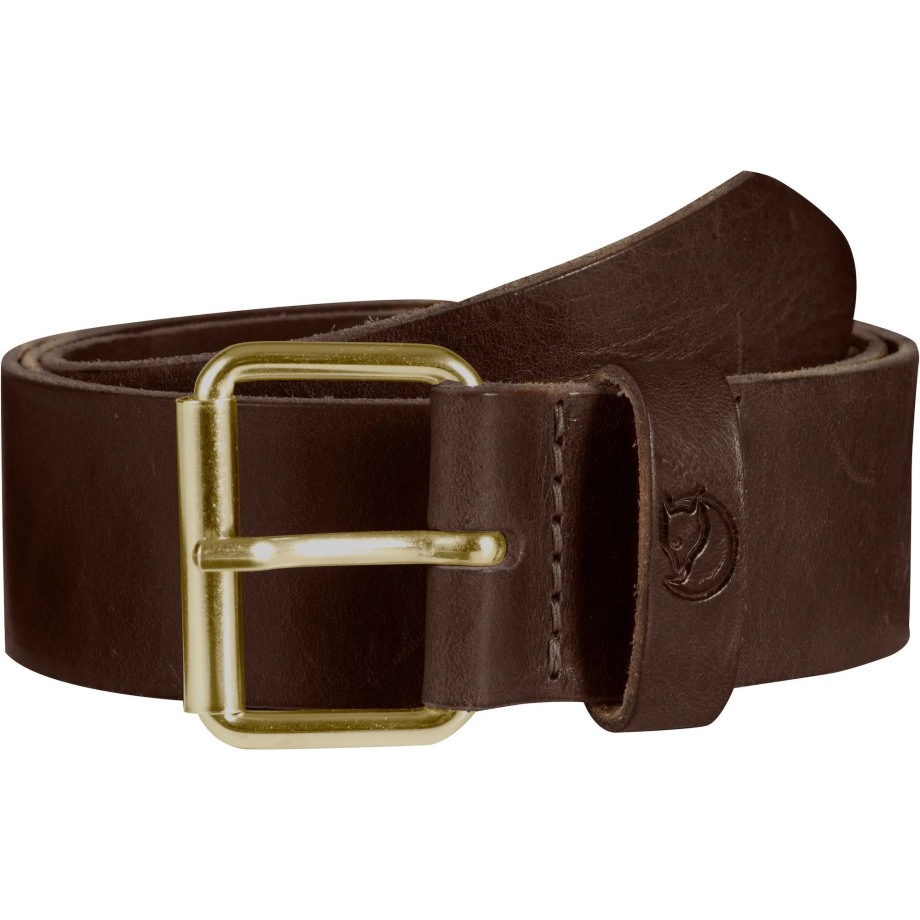 Singi Belt 4 Cm Hot New - Fjällräven Leather Brown