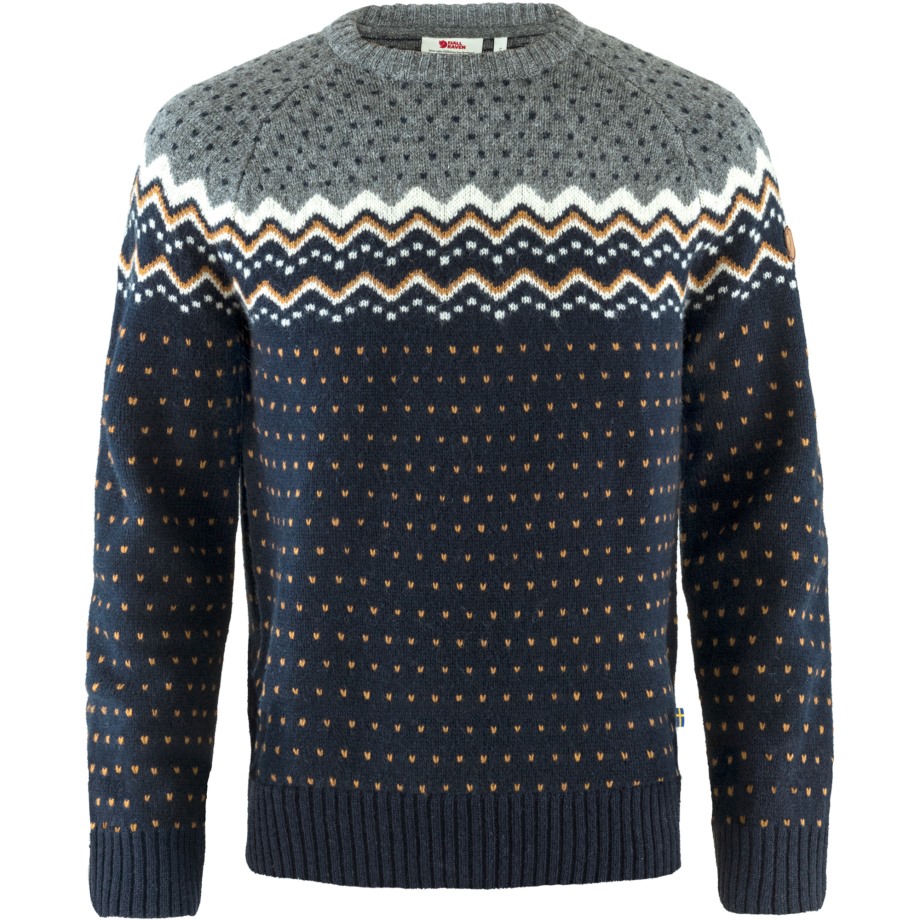 Hot New - Fjällräven Dark Navy Övik Knit Sweater M