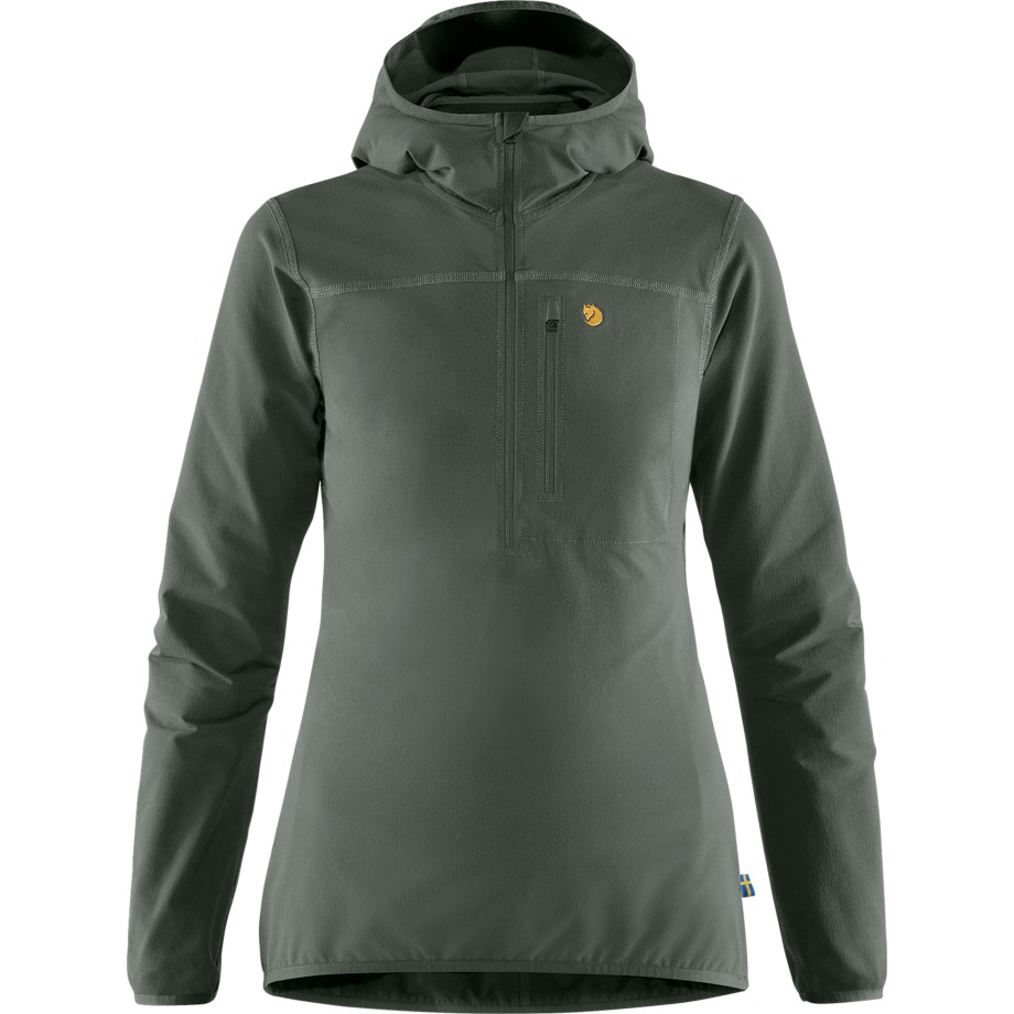Bergtagen Stretch Half Zip W Basalt Hot New - Fjällräven