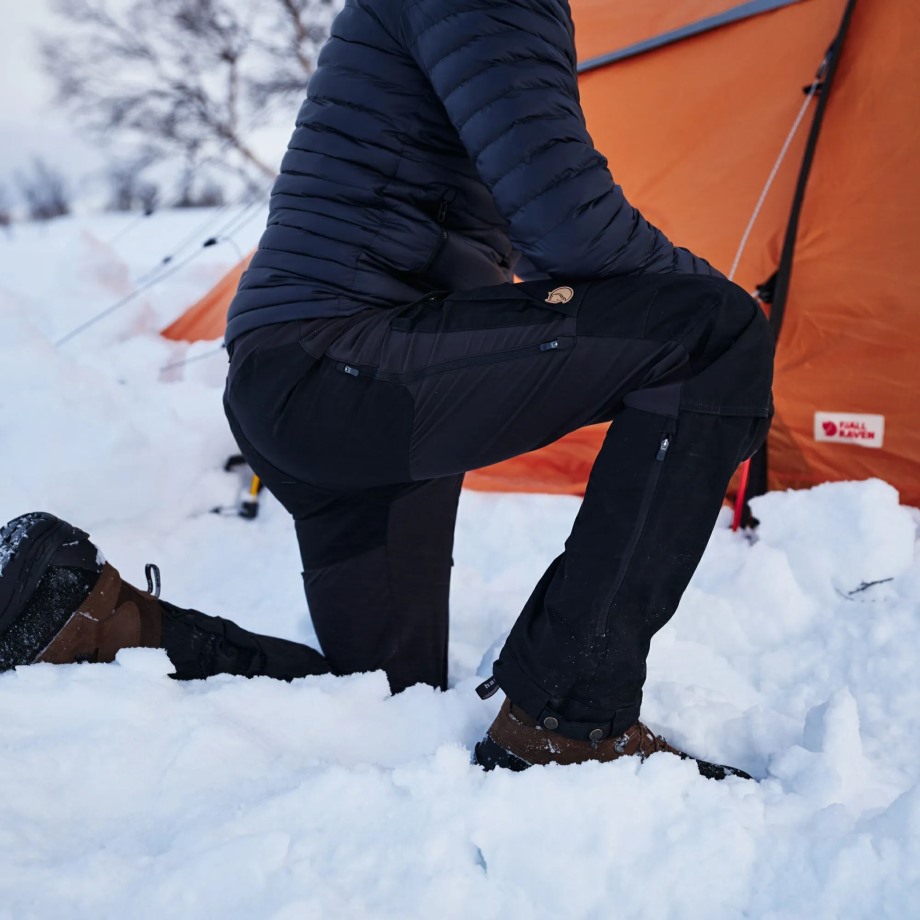 Keb Trousers W Short Hot New - Fjällräven Cabin Red-Rowan Red