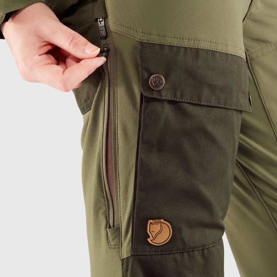 Keb Trousers W Short Hot New - Fjällräven Cabin Red-Rowan Red