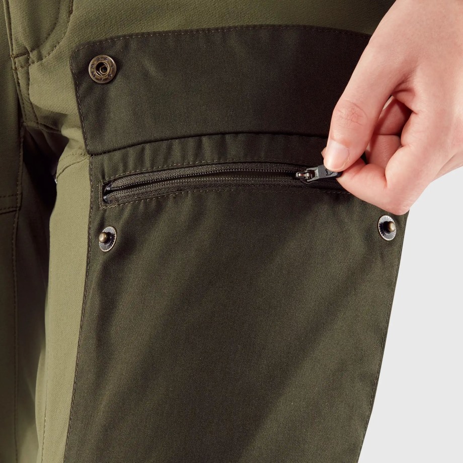 Keb Trousers W Short Hot New - Fjällräven Cabin Red-Rowan Red