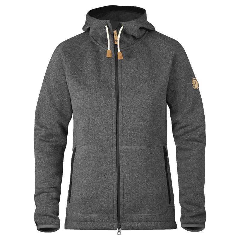 Hot New - Fjällräven Dark Grey Övik Fleece Hoodie W