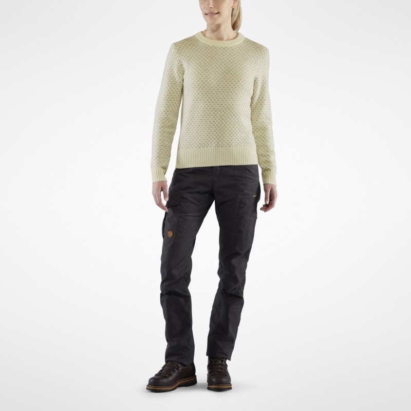 Dark Navy Övik Nordic Sweater W - Dark Navy Hot New - Fjällräven