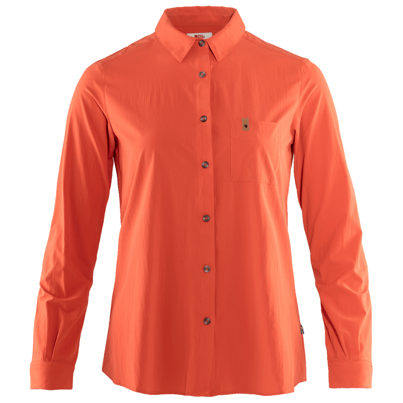 Hot New - Fjällräven Rowan Red Övik Lite Shirt Ls W - Rowan Red