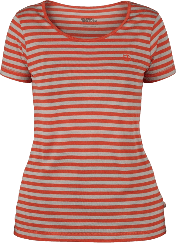 Hot New - Fjällräven Flame Orange High Coast Stripe T-Shirt W