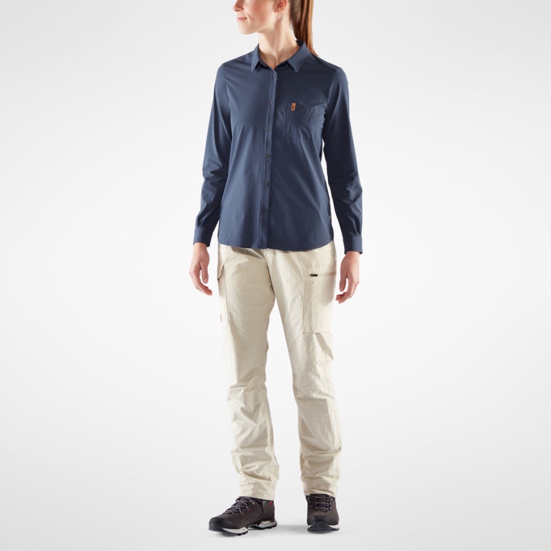 Hot New - Fjällräven Övik Lite Shirt Ls W Rowan Red