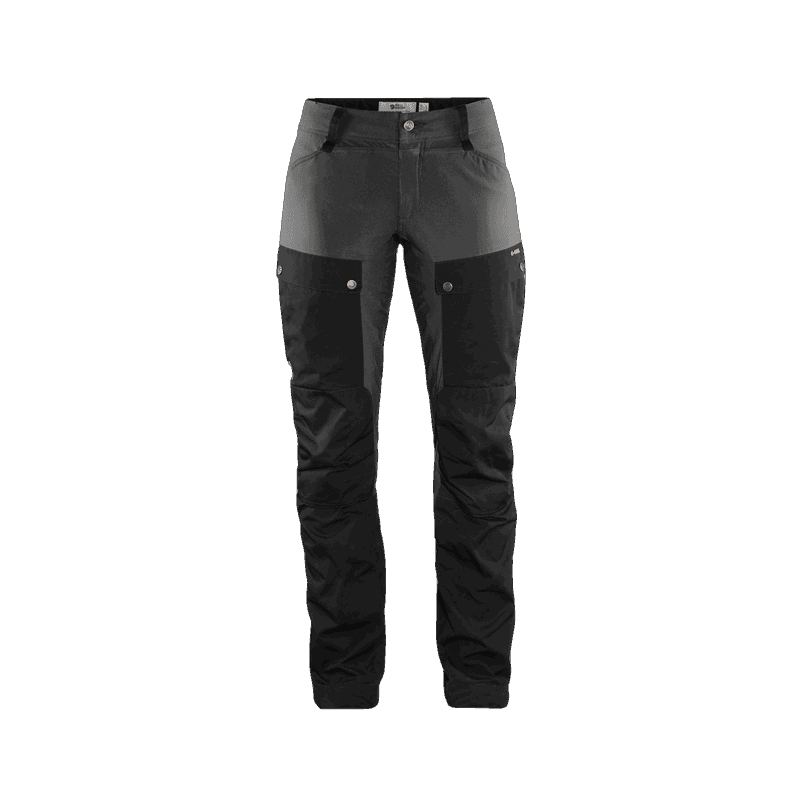 Hot New - Fjällräven Black-Stone Grey Keb Trousers Curved W Short - Black Stone Grey