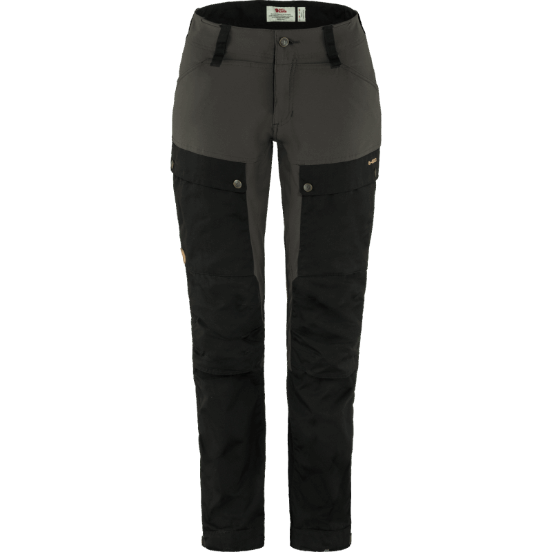 Hot New - Fjällräven Black-Stone Grey Keb Trousers Curved W Regular - Black Stone Grey