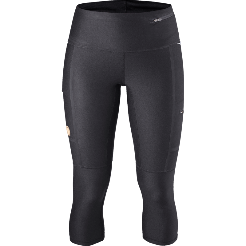 Black Hot New - Fjällräven Abisko Trekking Tights 3/4 W