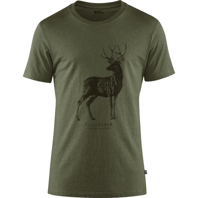 Deer Print T-Shirt M Hot New - Fjällräven Tarmac