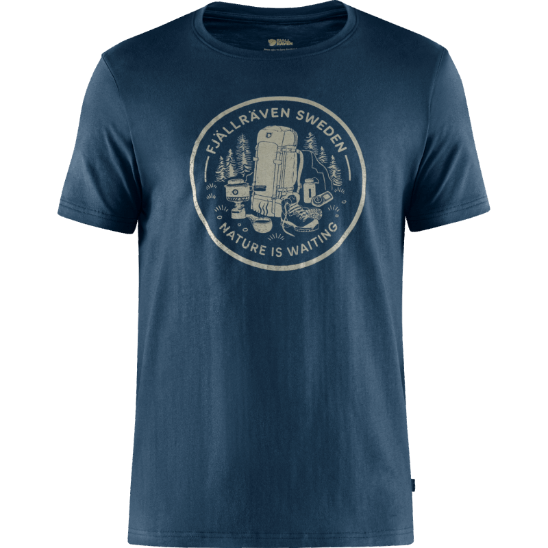 Fikapaus T-Shirt M - 2 Colours Hot New - Fjällräven Navy
