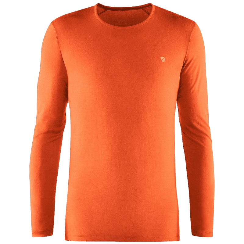 Bergtagen Thinwool Ls M - Hokkaido Orange Hokkaido Orange Hot New - Fjällräven