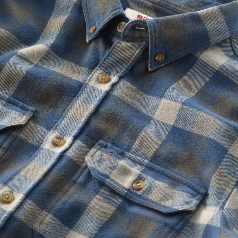 Hot New - Fjällräven Skog Shirt M - Dark Garnet-Fog Dark Garnet/Fog