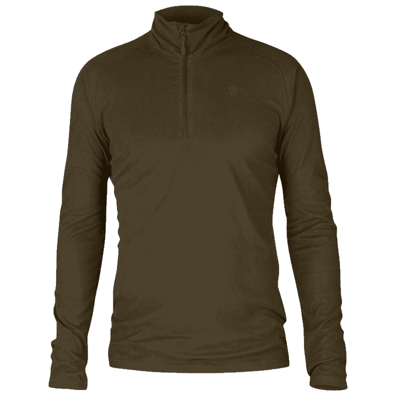 Hot New - Fjällräven Dark Olive Pine Half Zip M - Dark Olive