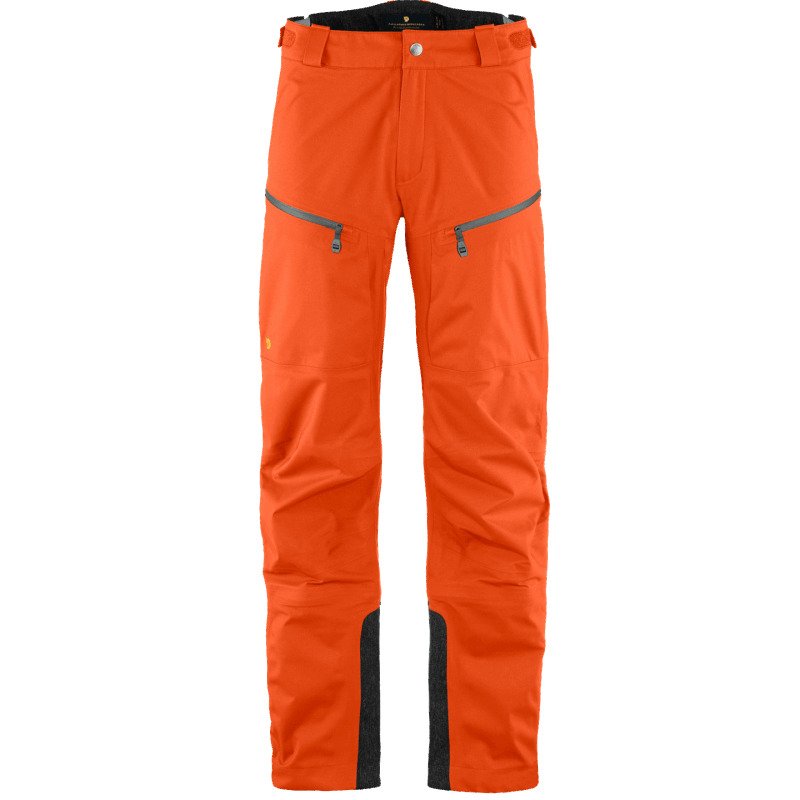 Hokkaido Orange Hot New - Fjällräven Bergtagen Eco-Shell Trousers M