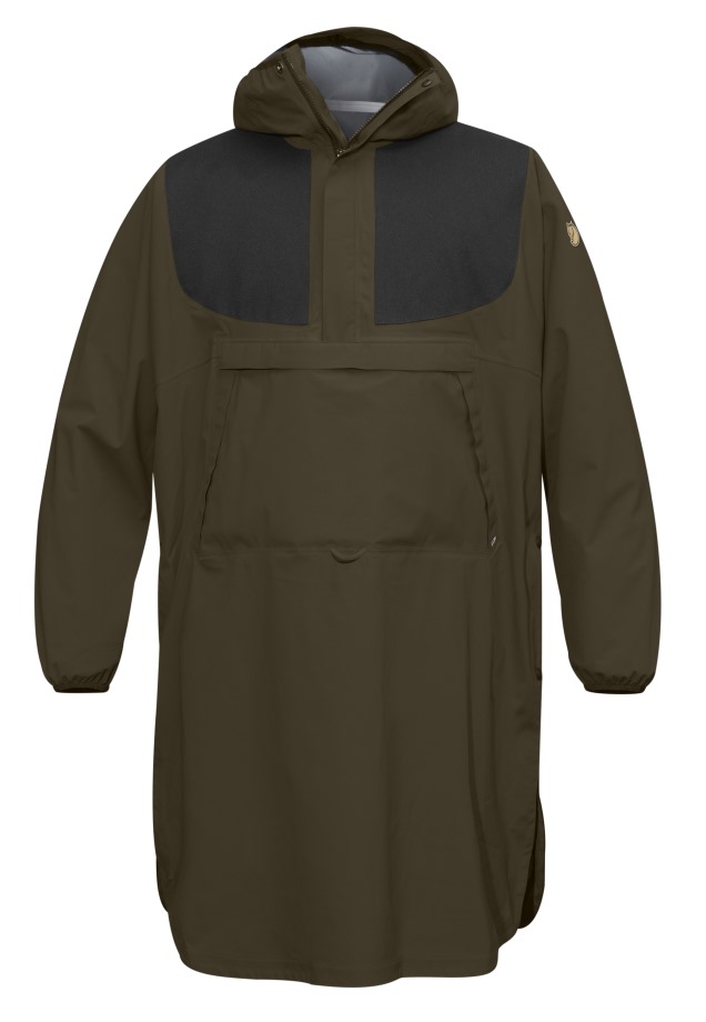 Hot New - Fjällräven Dark Olive Lappland Eco-Shell Poncho