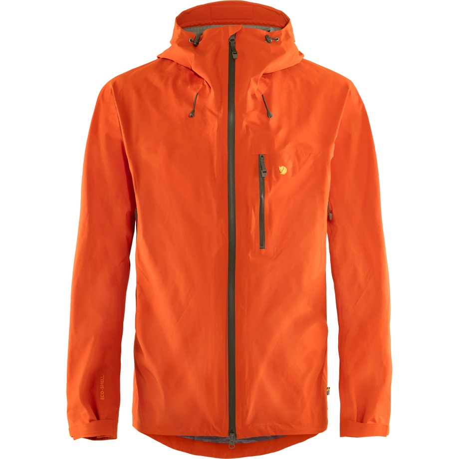 Bergtagen Lite Eco-Shell Jacket M Hot New - Fjällräven Brand Hokkaido Orange