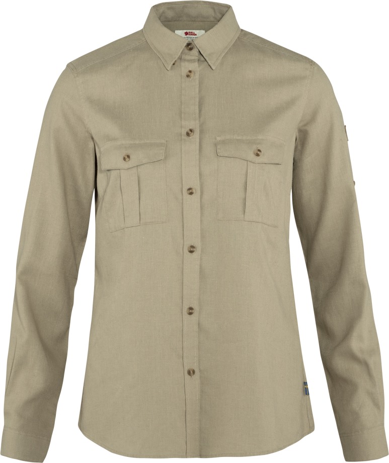 Sand Stone Övik Travel Shirt Ls W Hot New - Fjällräven