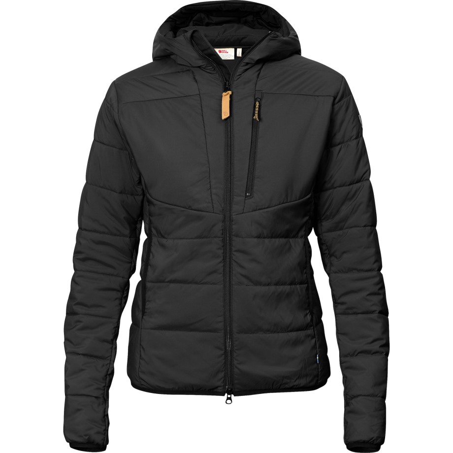 Black Keb Padded Hoodie W Hot New - Fjällräven
