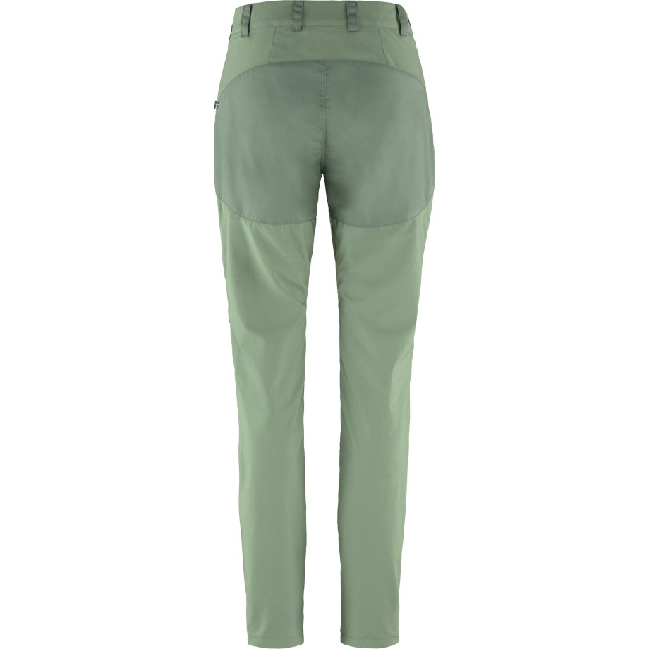 Jade Green-Patina Green Abisko Midsummer Trousers W Short Hot New - Fjällräven