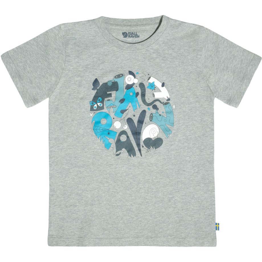 Grey-Melange Kids Forest Findings T-Shirt Hot New - Fjällräven